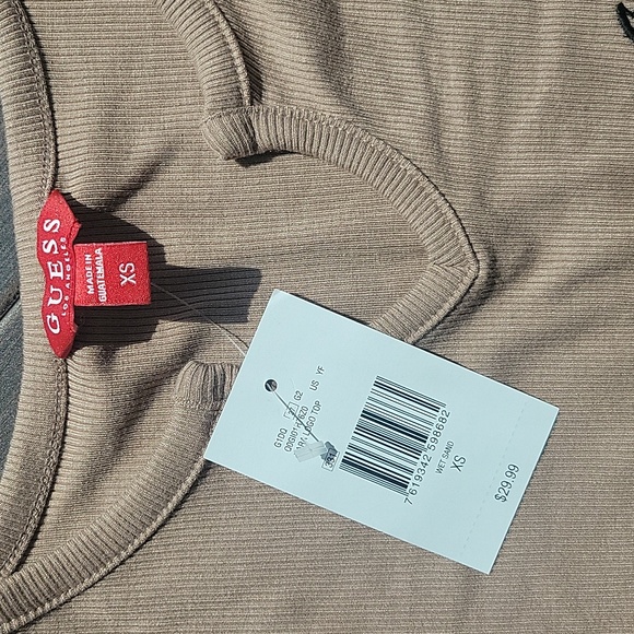 Guess Short Sleeve Ribbed Tshirt - Picture 2 of 2